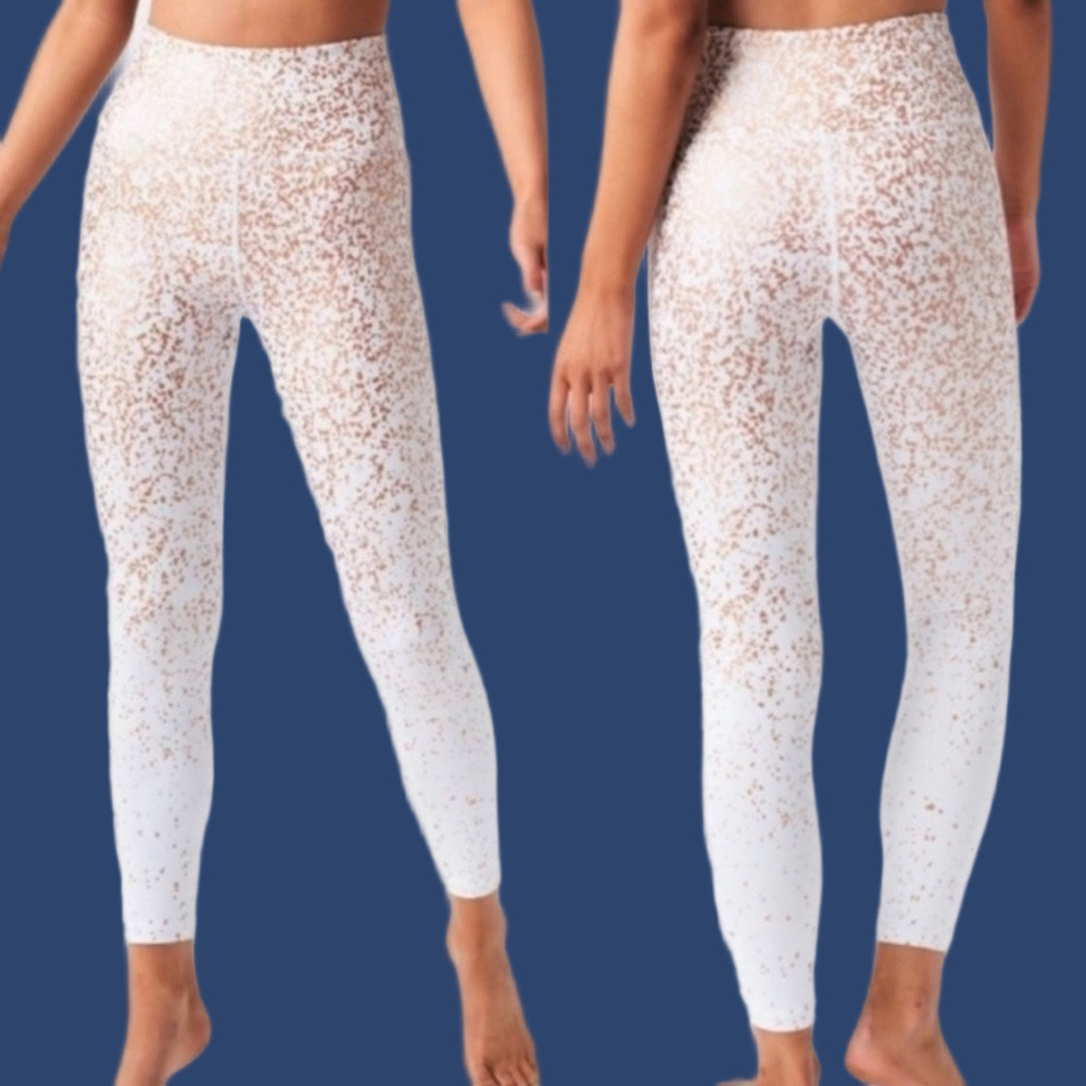 Zyia White Stay Gold Light n Tight high-rise Activewear, women’s size 12